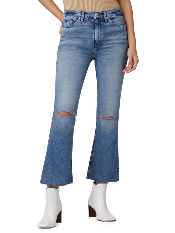 Hudson Barbara High Rise Crop Bootcut Jeans
